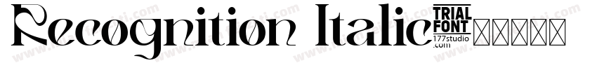 Recognition Italic字体转换